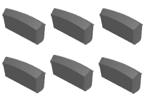 K0、K10型用于鑲制一字型硬質(zhì)合金釬頭用釬片
